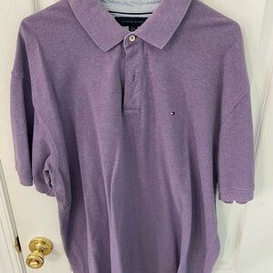Tommy Hilfiger Men's Lavender Polo Shirt